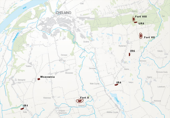 Wykorzystanie Turystyczne - Twierdza Chełmno - Udostępnione obiekty